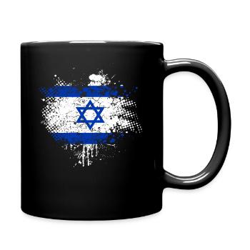Drapeau d’Israël - Mug uni - noir - Droite