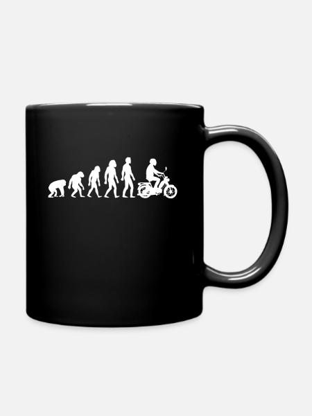 Mofa Mofafahrer Geschenk - Tasse einfarbig - Schwarz