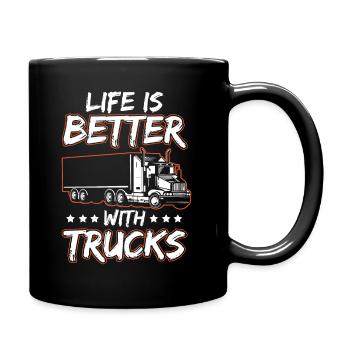 Avec Trucks Better Life Trucker - Mug uni - noir - Droite