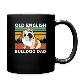 Ancien propriétaire de bulldog anglais | cadeau - Mug uni - noir - Droite