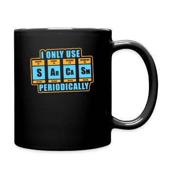 Funny Chemistry Sarcasm Periodic Table - Full Colour Mug - black - Right
