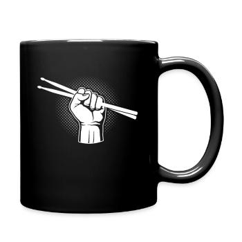 Drums metal - Full Colour Mug - black - Right