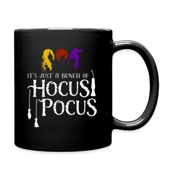 Es ist nur ein Haufen Hokuspokus - Tasse einfarbig - Schwarz - Rechts