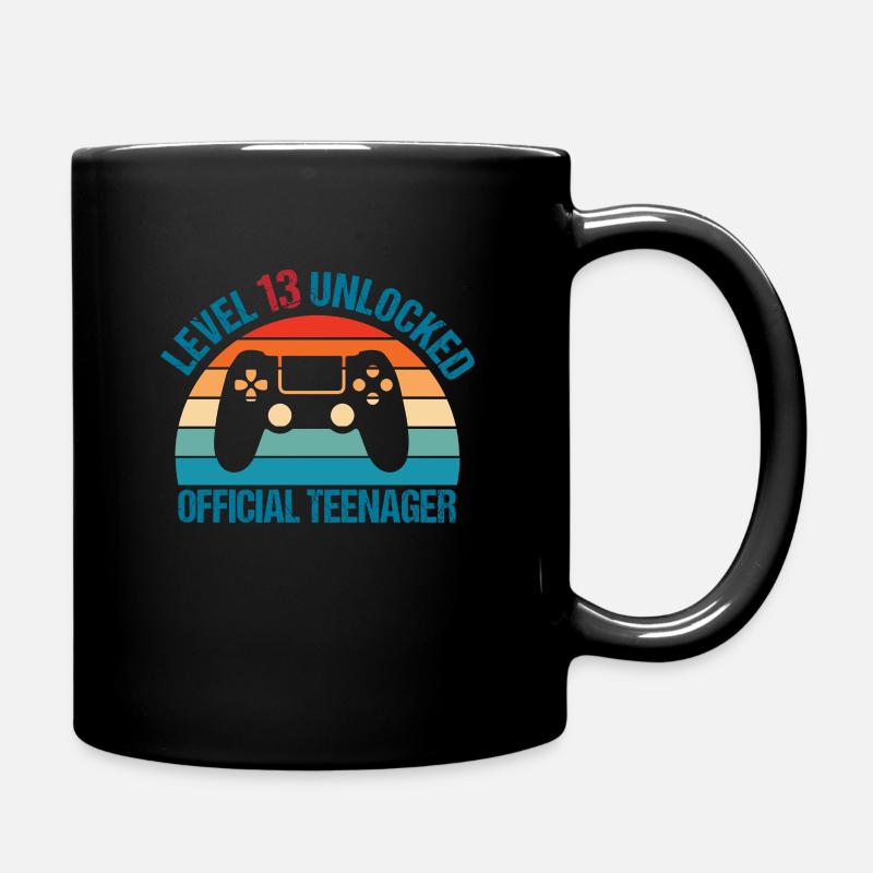 Level 13 Unlocked - Tasse einfarbig - Schwarz