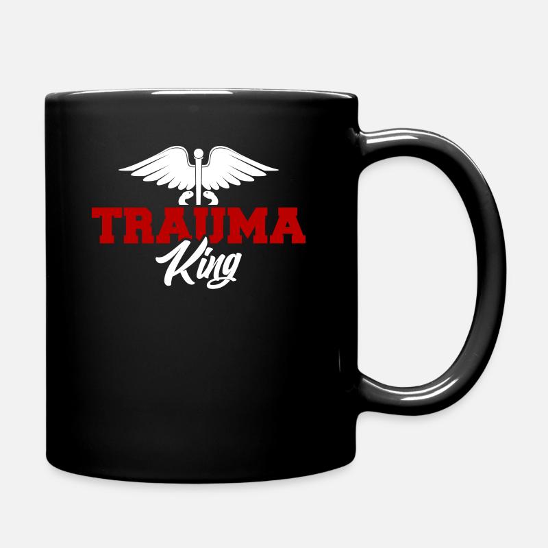 Trauma König - Tasse einfarbig - Schwarz