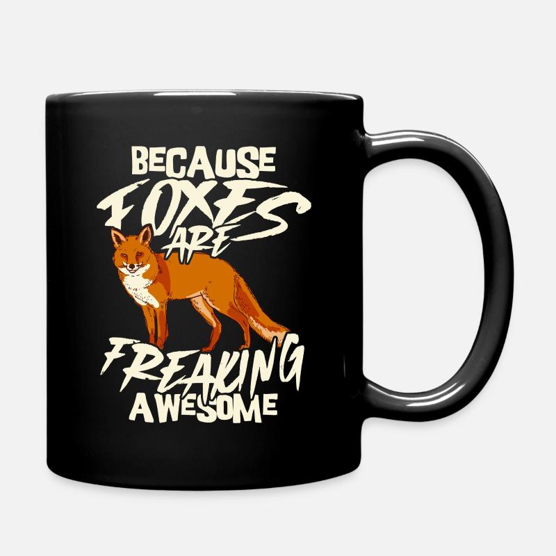Fuchs - Tasse einfarbig - Schwarz