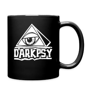 Darkpsy Psytrance Goa Psychedelic Party - Tasse einfarbig - Schwarz - Rechts