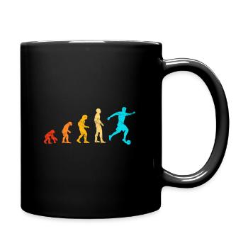 Football evolution - Full Colour Mug - black - Right