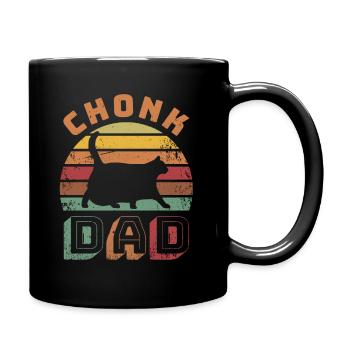 Fat Cat Chonk Dad Scale Chonky Meme Cat Gift - Mug uni - noir - Droite