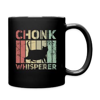 Fat Cat Chonk Whisperer Scale Meme Cat Gift - Mug uni - noir - Droite