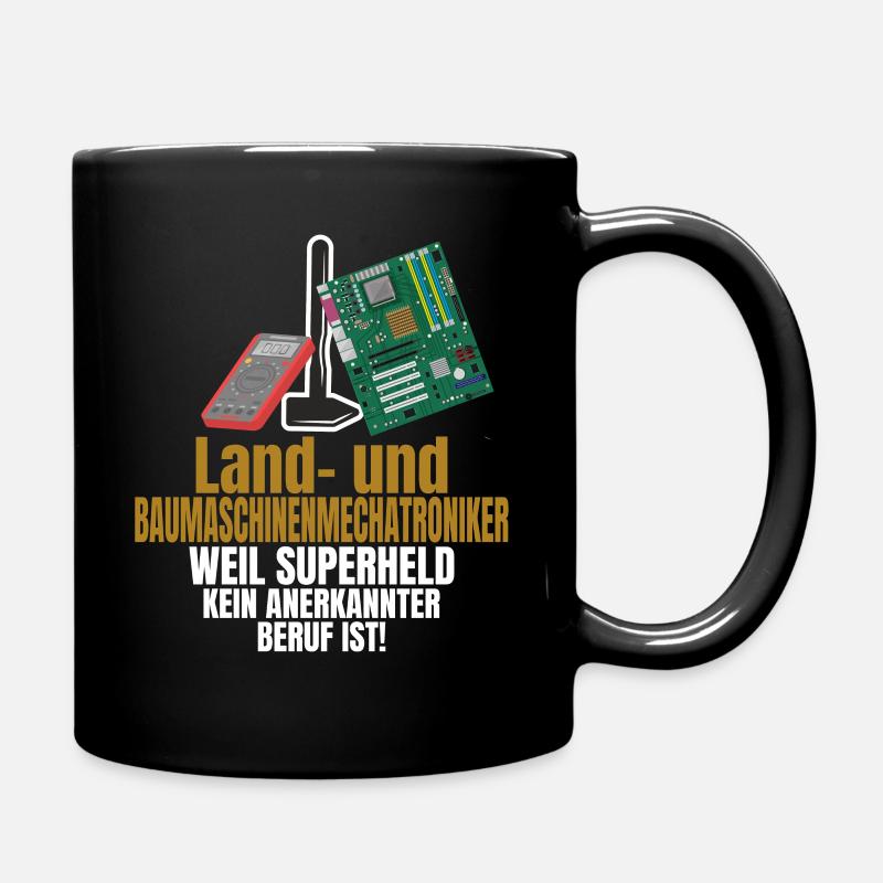 Beruf Land und Baumaschinenmechatroniker Geschenk - Tasse einfarbig - Schwarz