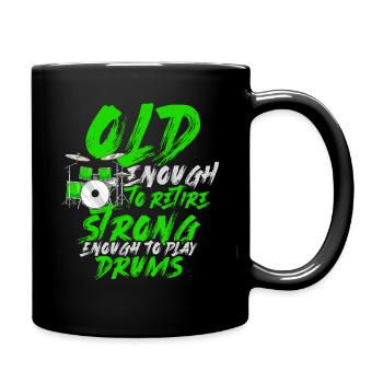 Drums retirees - Full Colour Mug - black - Right