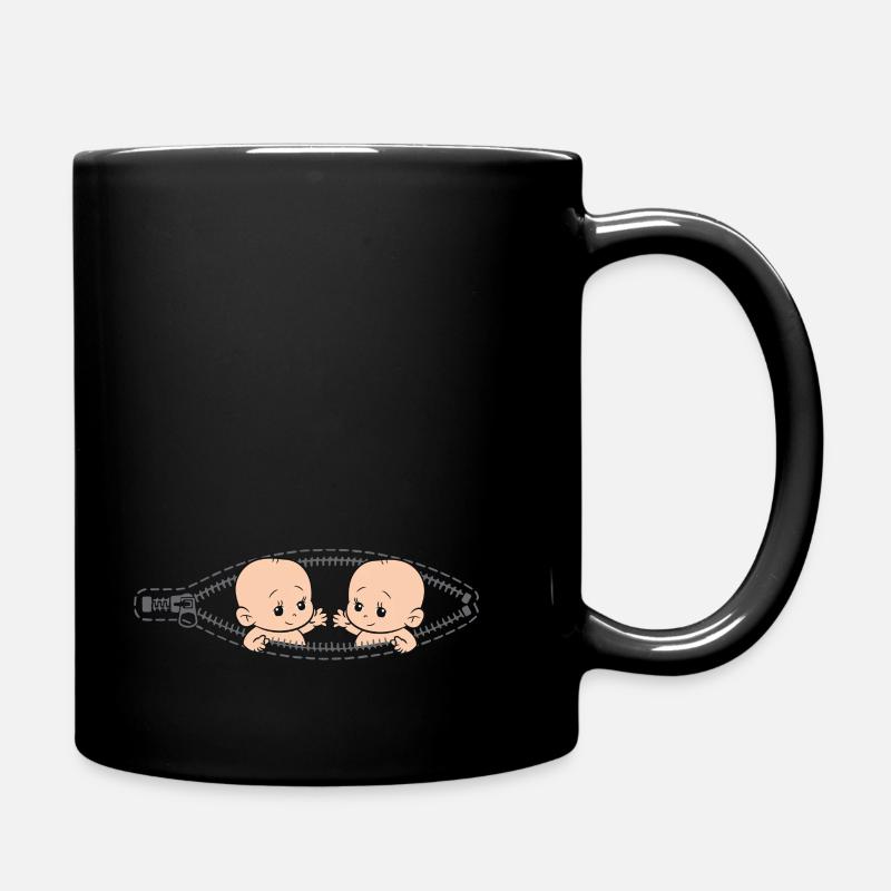 Grossesse Jumeaux maman avec des jumeaux - Mug uni - noir