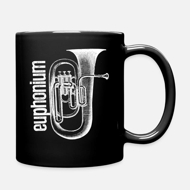 Euphonium Shirts - Tasse einfarbig - Schwarz
