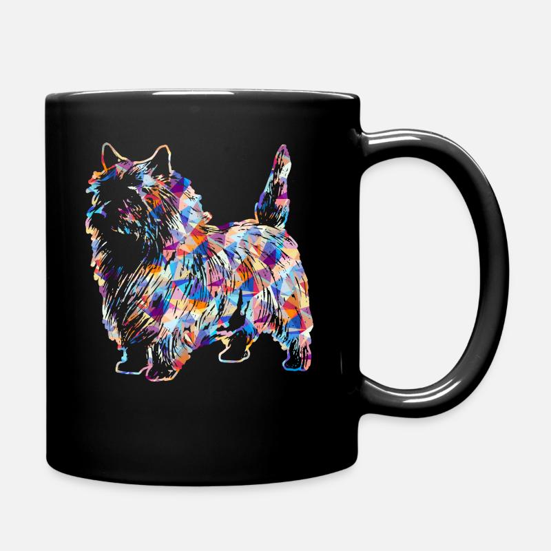 Chemises géométriques Cairn Terrier - Mug uni - noir