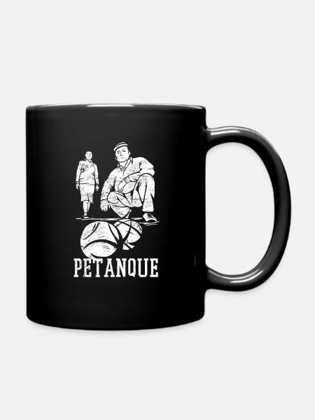 Petanque Boule Kugelstoßen Spieler - Tasse einfarbig - Schwarz