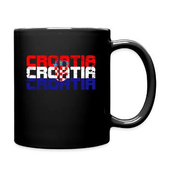 Croatia - Full Colour Mug - black - Right