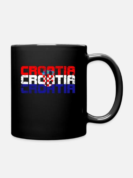 Croatia - Full Colour Mug - black