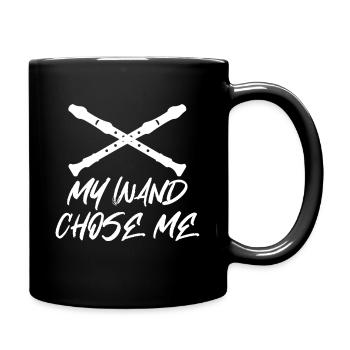 Ma baguette m'a choisi - clarinette flûte - Mug uni - noir - Droite