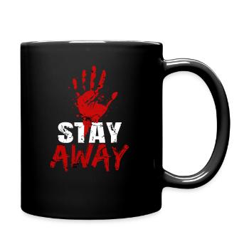 Stay away - Mug uni - noir - Droite