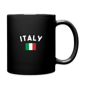 Cadeau d'Italie drôle de dicton italien - Mug uni - noir - Droite
