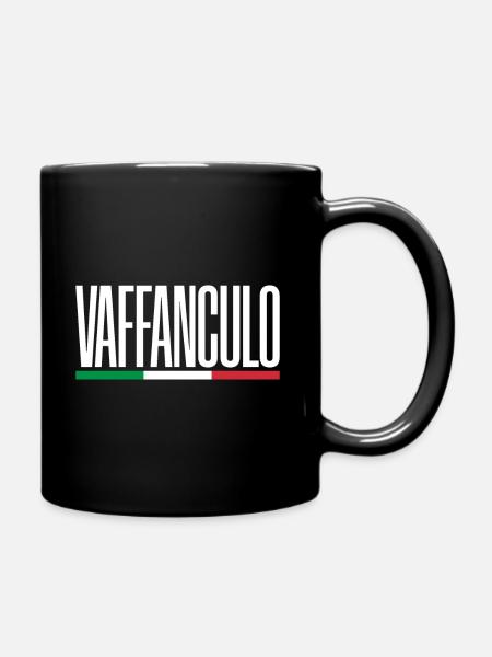 Vaffanculo Drôle Italien Dire Italie G - Mug uni - noir