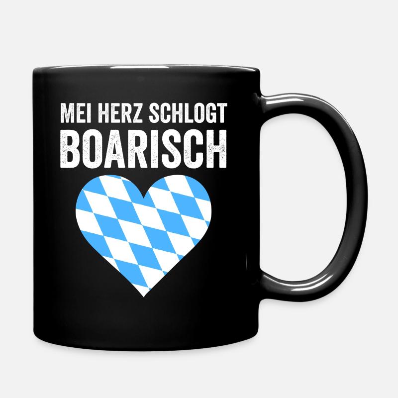 Boarisch Bayern Bayer Bayerisch Bairisch Bayrisch - Tasse einfarbig - Schwarz