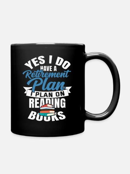 Buch Rente - Tasse einfarbig - Schwarz