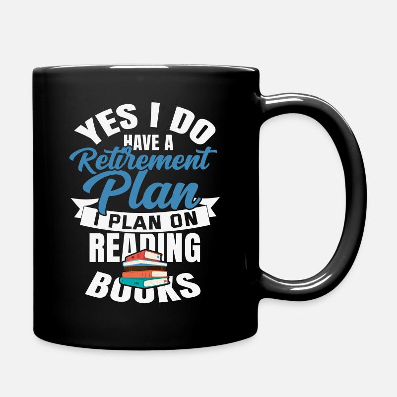 Buch Rente - Tasse einfarbig - Schwarz