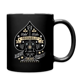 Rockabilly Vintage Rock N Roll Musik Sock Hop - Tasse einfarbig - Schwarz - Rechts