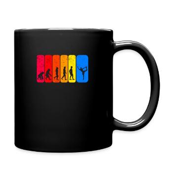 Idée cadeau patinage artistique évolution patinage artistique - Mug uni - noir - Droite