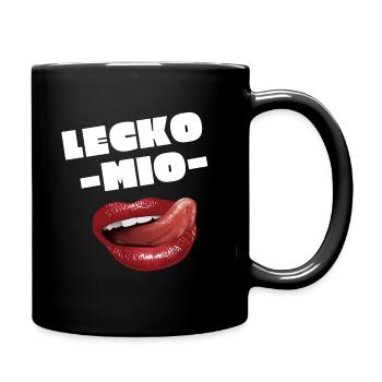 LECKO MIO - DAS LUSTIGE ZUNGEN SPRUCH MOTIV - Tasse einfarbig - Schwarz - Rechts