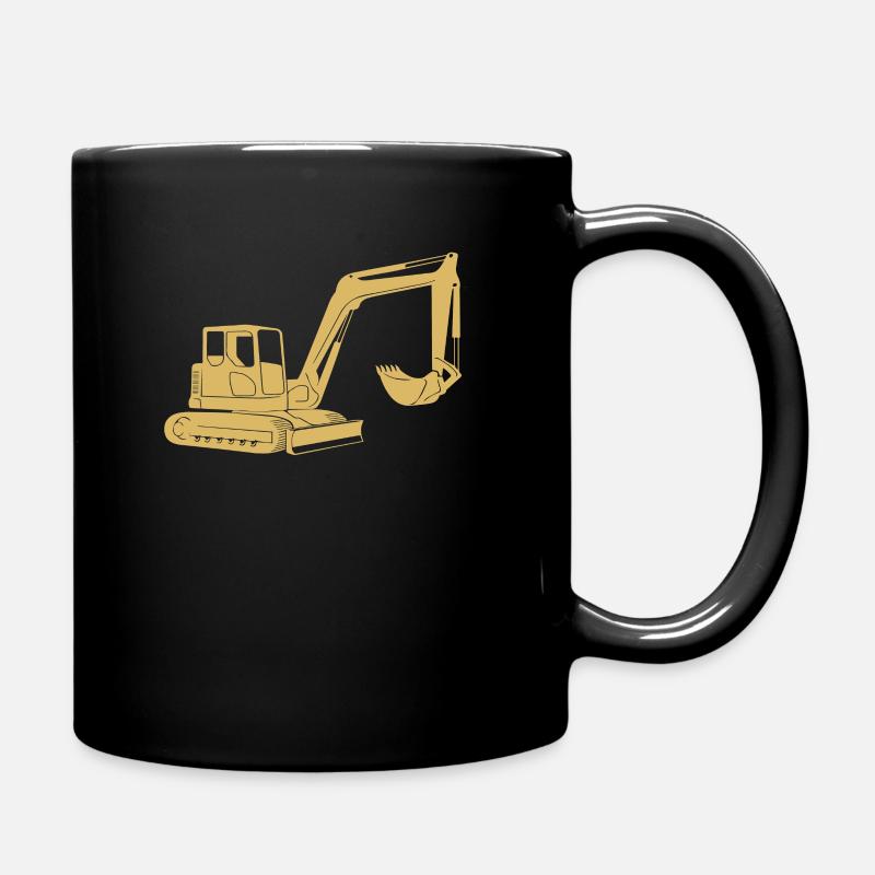 Baggerfahrer geschenkideen - Tasse einfarbig - Schwarz