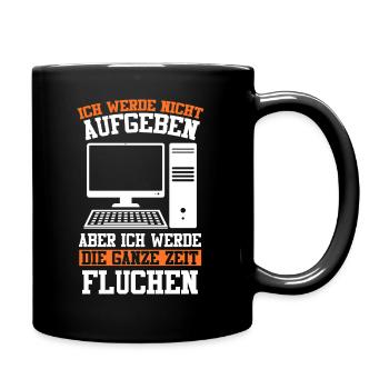 Admin Softwareentwickler Informatik Lustige Sprüch - Tasse einfarbig - Schwarz - Rechts
