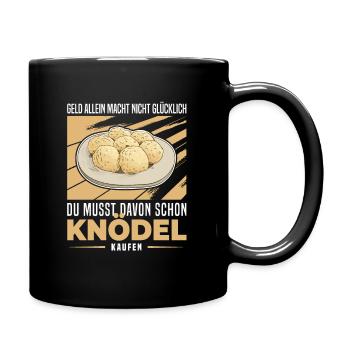Knödel Klöße Semmelknödel Deutschland - Kaufen - Tasse einfarbig - Schwarz - Rechts