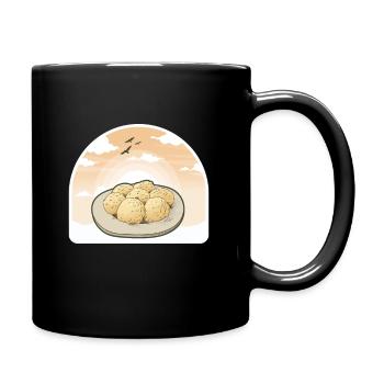 Dumplings boulettes de pain boulettes de pain Allemagne graphique - Mug uni - noir - Droite