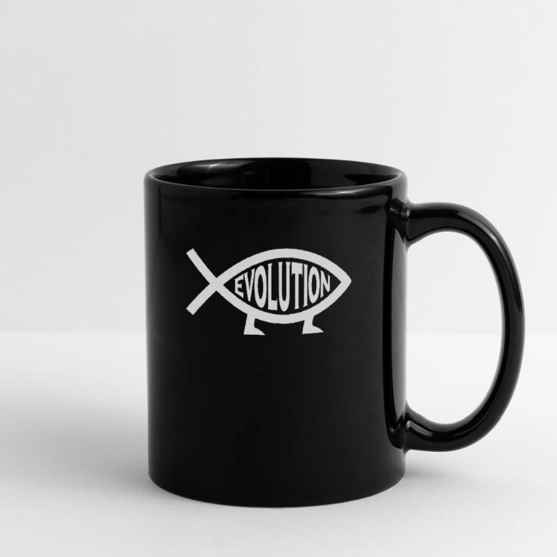 Poisson d'athéisme d'évolution - cadeau athée Mug uni