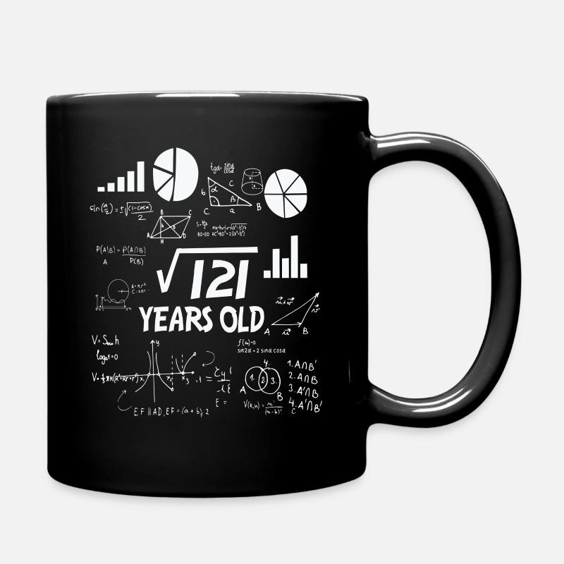 11.Geburtstag Mathematik - Tasse einfarbig - Schwarz