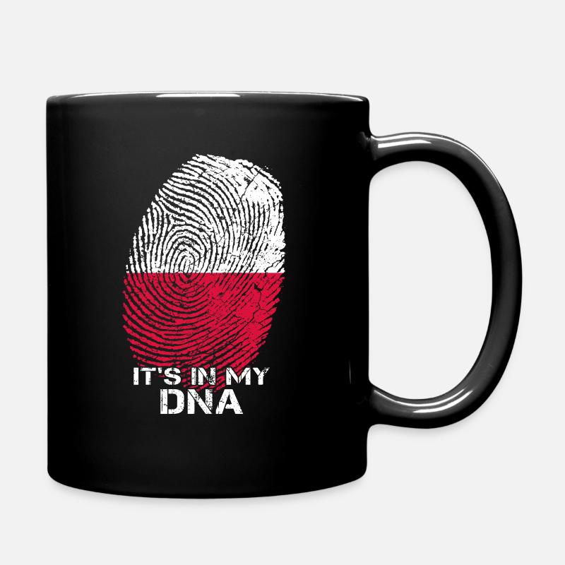 Polen ist in meiner DNA - Tasse einfarbig - Schwarz