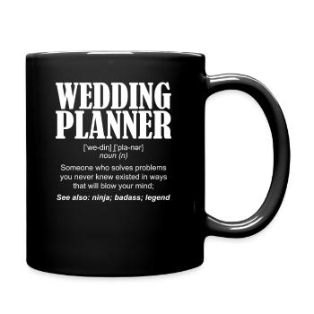 Wedding Planner Définition d'un wedding planner - Mug uni - noir - Droite