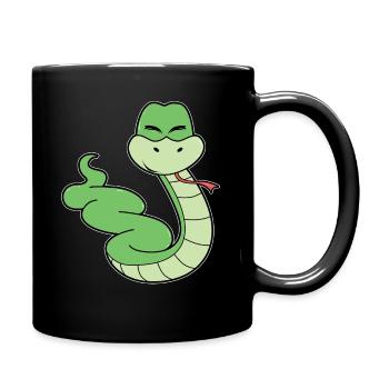 Cute snake - Full Colour Mug - black - Right