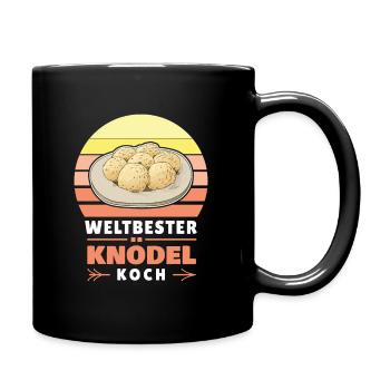 Knödel Klöße Semmelknödel Deutschland - Koch - Tasse einfarbig - Schwarz - Rechts