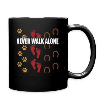 Equine Horse Riding Pony Equestrian Equestrian Gift - Full Colour Mug - black - Right