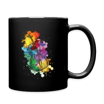Musique de musicien de violoncelle - Mug uni - noir - Droite