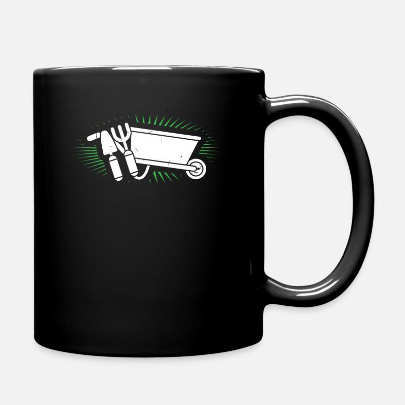 Garten - Tasse einfarbig - Schwarz