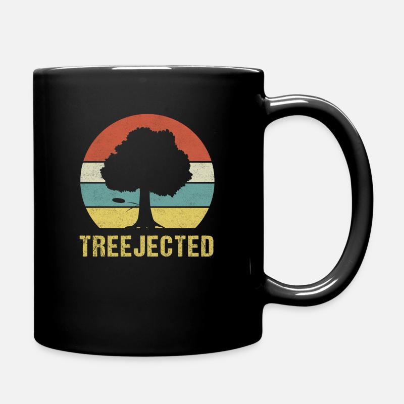 Disc Golf Treejected Design für einen Disc-Golf - Tasse einfarbig - Schwarz