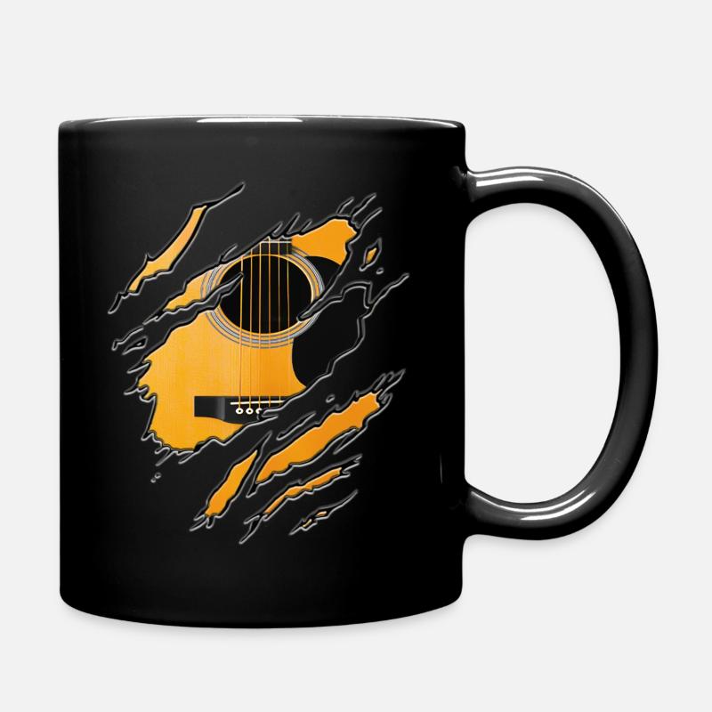 Ripped Guitar - Tasse einfarbig - Schwarz