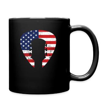 Gitarre - Tasse einfarbig - Schwarz - Rechts