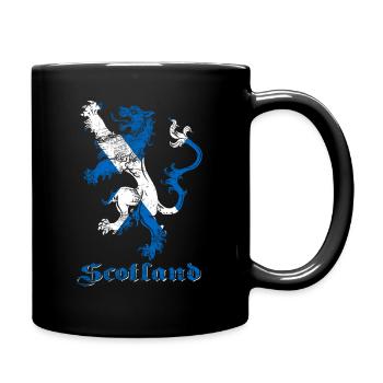 Scotland lion coat of arms flag - Full Colour Mug - black - Right
