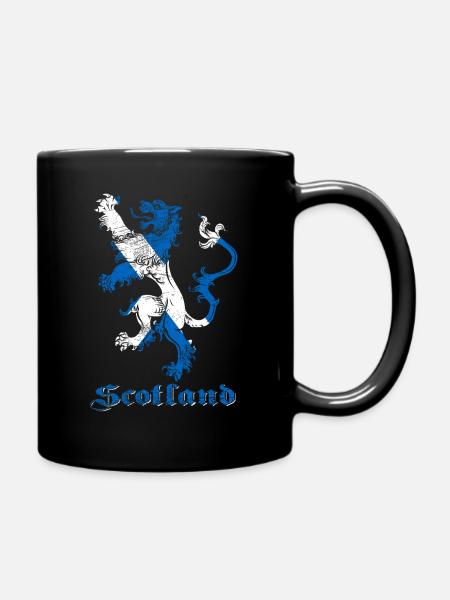 Écosse Lion Blason Drapeau - Mug uni - noir